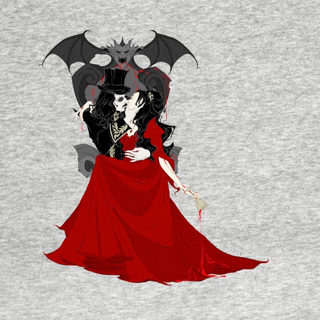 Dracula and Mina by Drea D. Illustrations